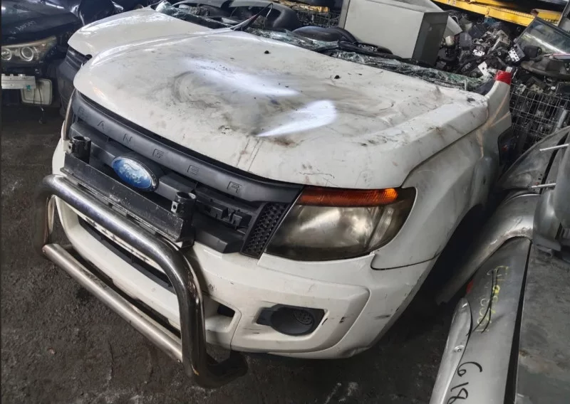 White Front Bumper For Ford Ranger (t6) 2012 2015 