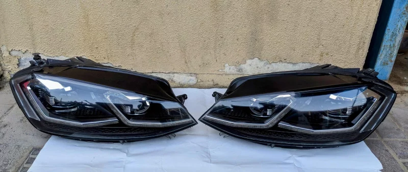 Headlights Set For Volkswagen Golf R Line 2018 Auto spare parts in Al Sajaa Industrial Area, Sharjah