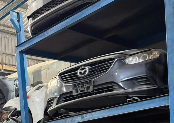 Mazda 6 2012 2015 Dark Grey Front Bumper With Grille