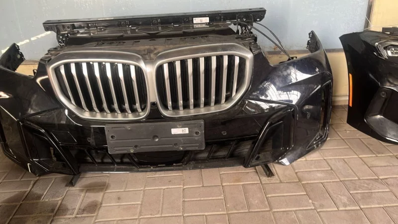 Front Bumper Assembly With Kidney Grilles For Bmw X7 G07 2023+ Black 