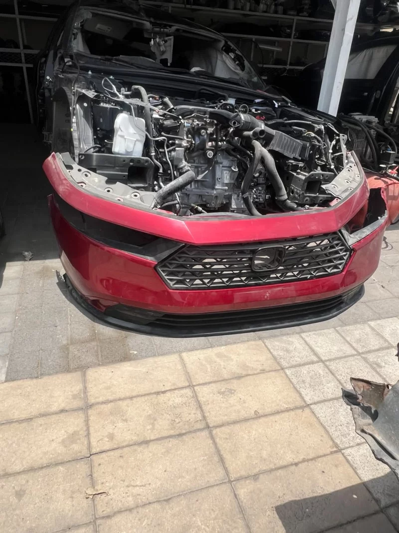 Red Front Bumper With Front Grille For Honda Accord 2023 2026