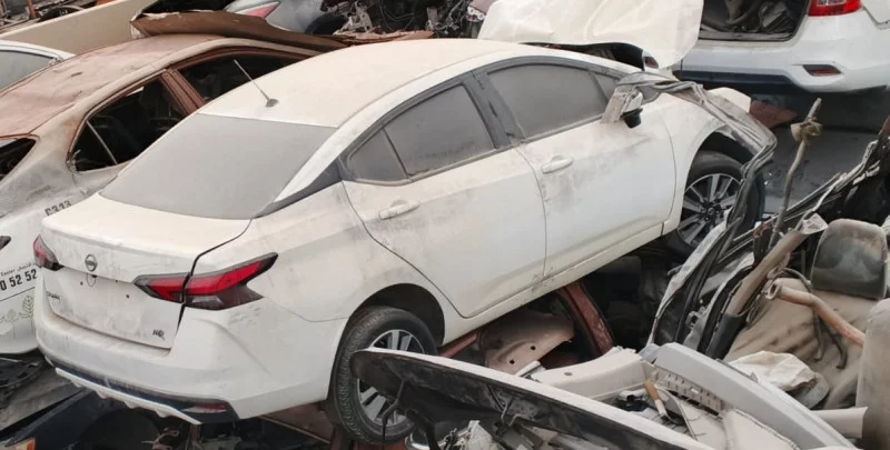 Nissan Sunny 2020 White Complete Car For Spare Parts