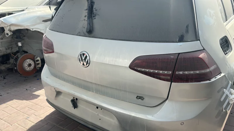 Volkswagen Golf 7 R Line 2013 2017 Silver Breaking For Parts in Al Salama, Umm Al Quwain Dismantles