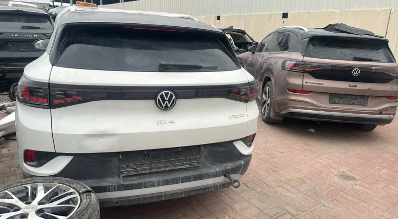 Volkswagen Id 4 Crozz 2021 Breaking For Parts Including Body & Lights in Al Salama, Umm Al Quwain Dismantles