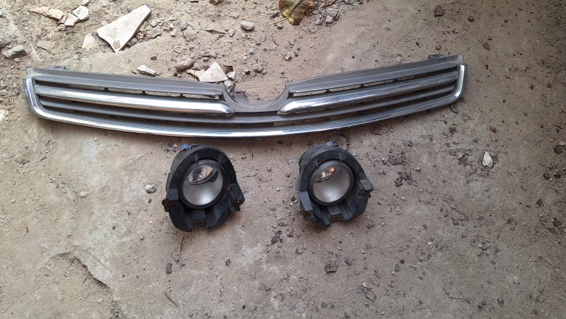 Front Grill And Fog Lamp Toyota Wish 2006 To 2009 