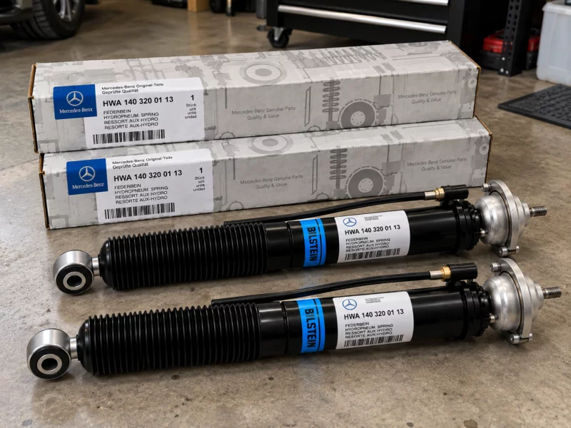 Mercedes W140 Amg Rear Hydropneumatic Struts New Pair 