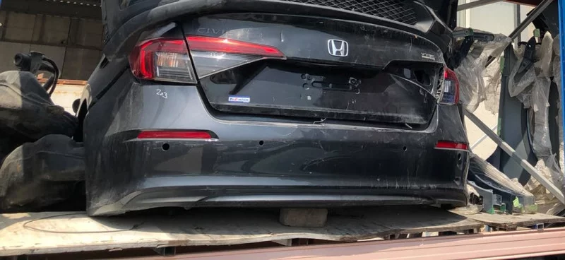 Honda Civic Sedan Rear Bumper 2022 2026 Black