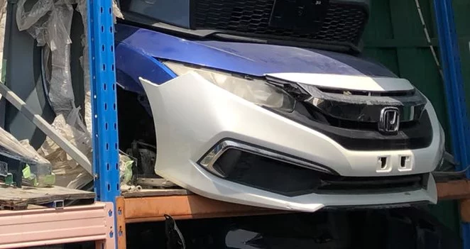 Honda Civic Front Cut White 2016 2018