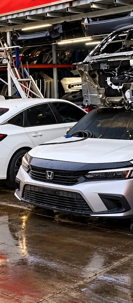 Honda Civic 2022 2024 White Including Engine And Body Parts