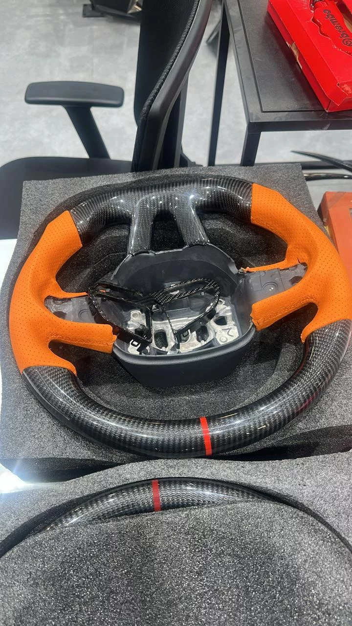 Carbon Fiber Sport Steering Wheel For Mercedes Amg Models 2019 2024